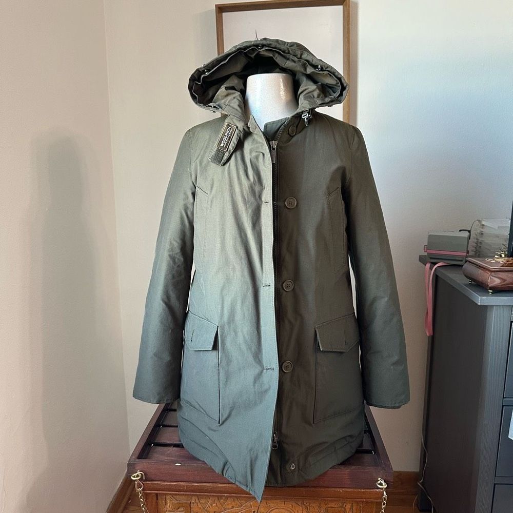 Women’s Woolrich Olive Green Parka